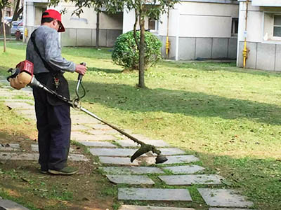 單位宿舍樓修剪草坪